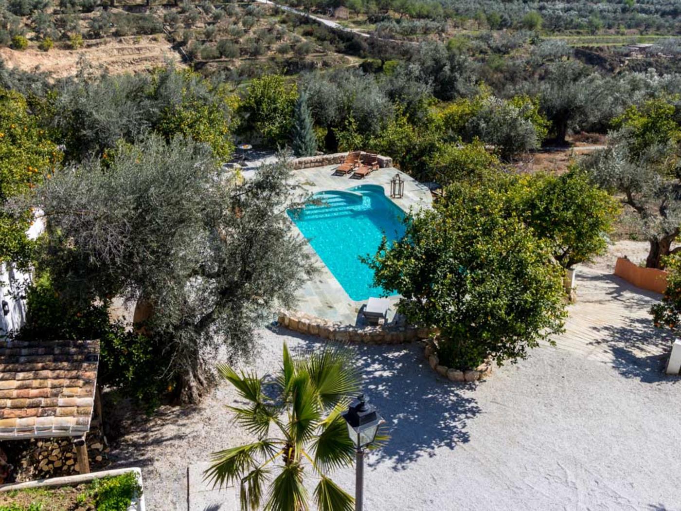 Lovely house with pool, garden and views in Melegís