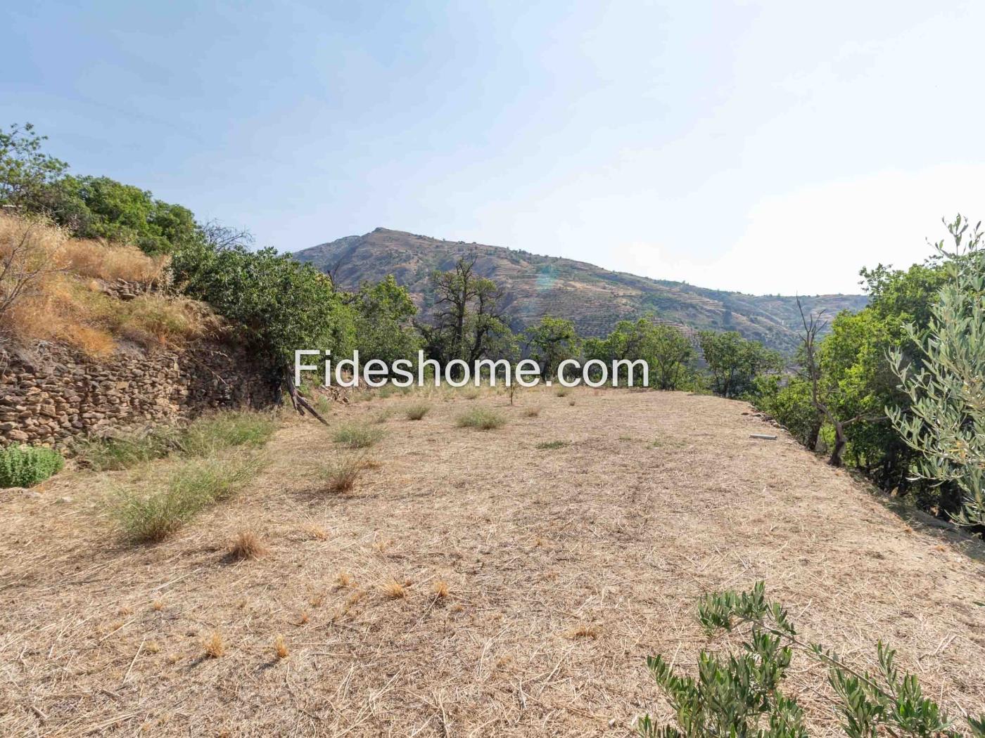 Cortijo met geïrrigeerd land en uitzicht in Lanjar .en Lanjarón