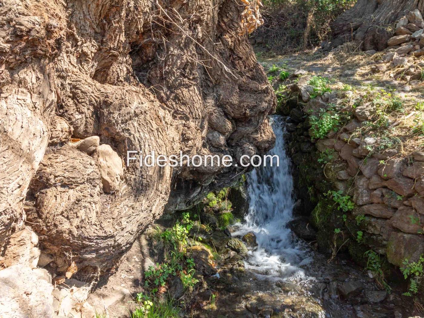 Cortijo met geïrrigeerd land en uitzicht in Lanjar .en Lanjarón