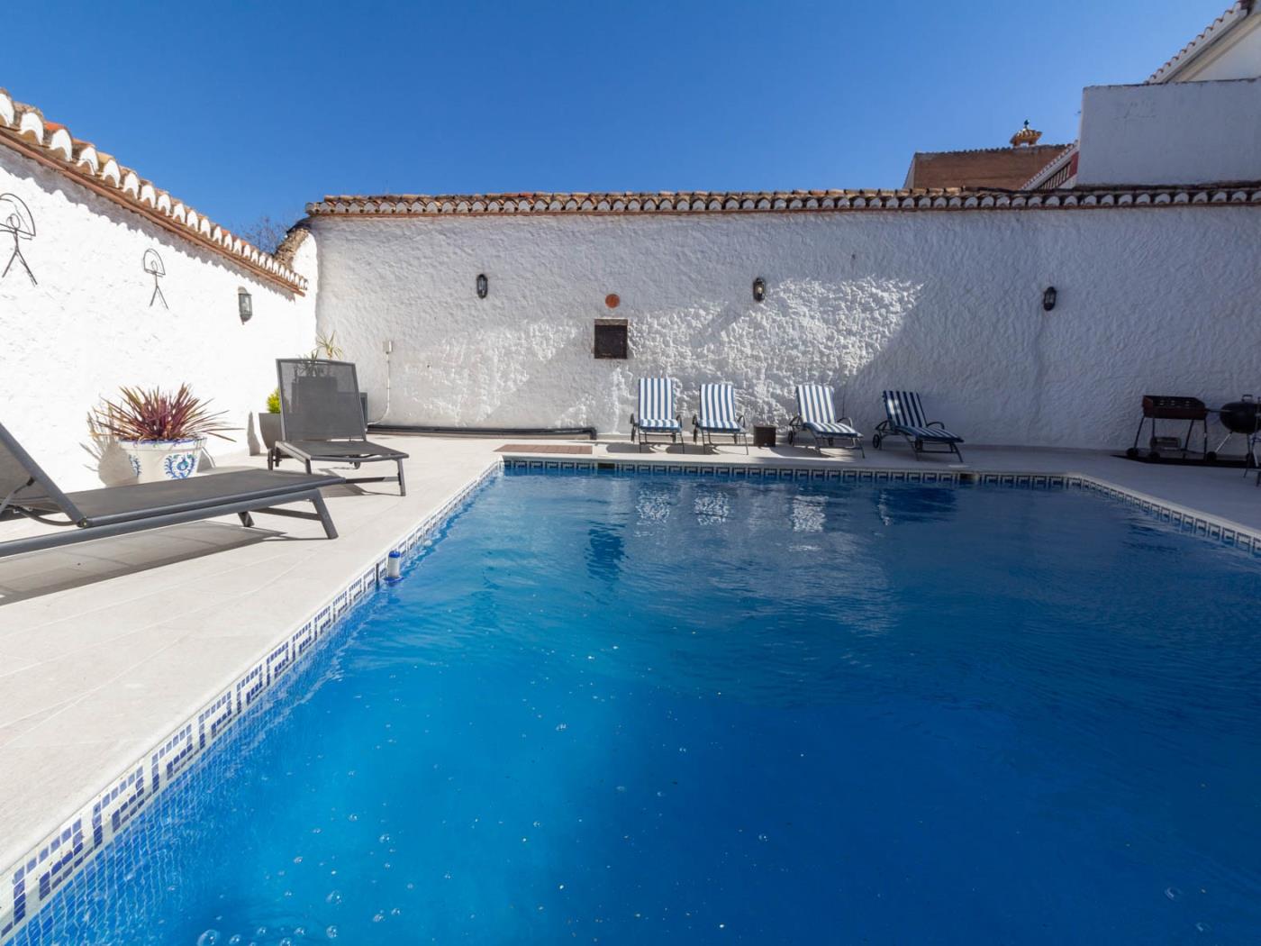 Beautiful rural house with swimming pool and barbecue in Cozvíjar