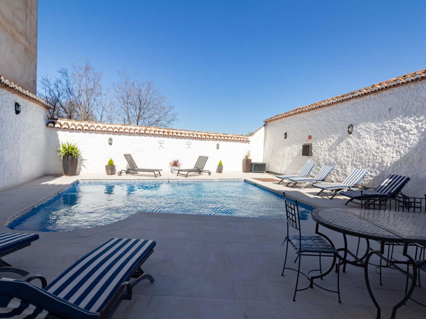 Beautiful rural house with swimming pool and barbecue in Cozvíjar
